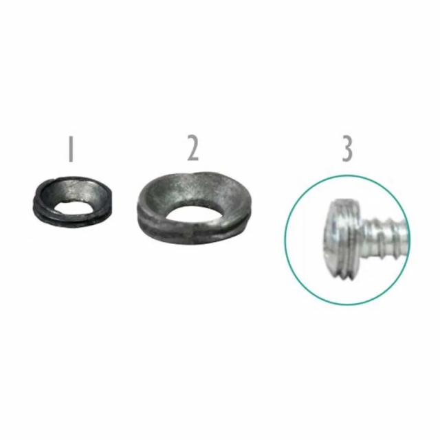 Acabamento para Espelho Cabeça Lentilha Cromado - Base - foto 2