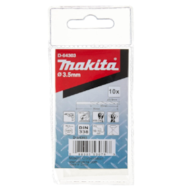 Brocas HSS de Titânio D-64303 3,5x70mm C/10 Un - Makita