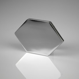 Cabide com Base Elemento Cromo - Zen