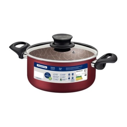 Caçarola Paris Antiaderente Vermelho 28cm 8L - Tramontina