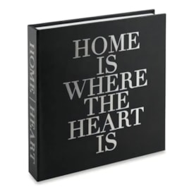 Caixa Livro Preto "Home Is Where The Heart Is"  - Mart