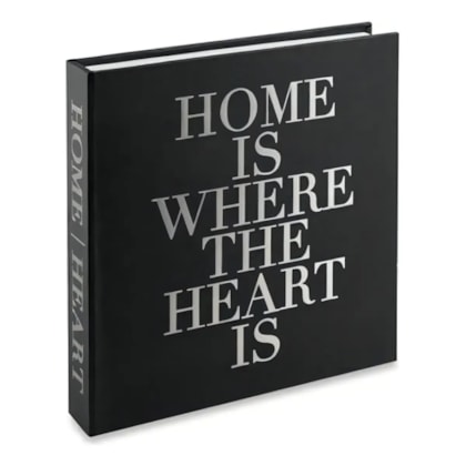 Caixa Livro Preto "Home Is Where The Heart Is" - Mart