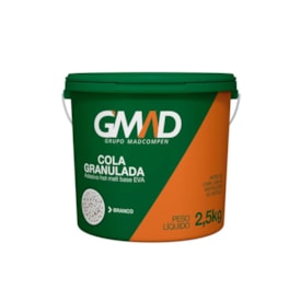 COLA GRANULADA GMAD HOT MELT BRANCA 2,5KG BALDE