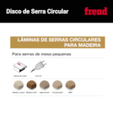 Disco de Serra Bancada 250mm 10" p/ Madeira FR23W004T -Freud - miniatura 4
