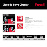 Disco de Serra Multimaterial 10" 250mm FR23M001M - Freud - miniatura 3