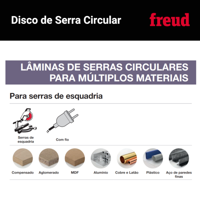 Disco de Serra Multimaterial 10" 250mm FR23M001M - Freud - foto 4