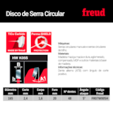 Disco de Serra para Madeiras 165mm (6 ½”) FR07W005H - Freud - miniatura 3