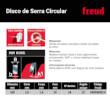 Disco de Serra para Madeiras 184mm 7” FR09W001H - Freud - miniatura 3
