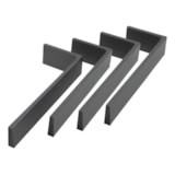 Divisor De Gavetas Connect 3 Cinza Escuro - Sas Plastic - miniatura 2