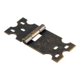 Dobradiça 80x39mm Aço Ouro Velho - Fama