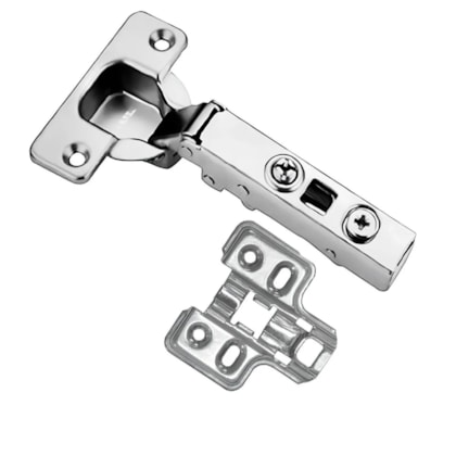 Dobradiça Metalla Clip Push Reta 105G - Hafele