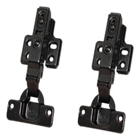 Dobradiça Metalla Clip Reta 105G Onix - Hafele