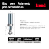 Eixo sem Rolamento Guia para Serra Debrum 60-10006P - Freud - miniatura 5