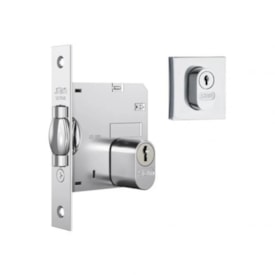 Fechadura 1005 Trinco Rolete Roseta Quadrada Cromada - Stam