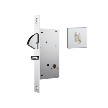 Fechadura 950 WC Inox Porta Correr Quadrada - Stam