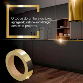 Fita de Borda PVC Metal Chapagne Guararapes - Proadec