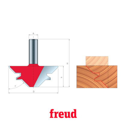 Fresa de Esquadria com Trava 99-03512P - Freud