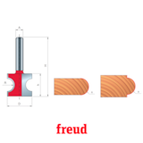 Fresa de Metade Arredondada 82-10606P - Freud - miniatura 2