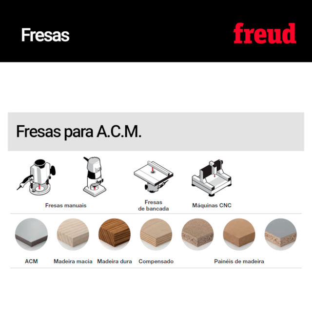 Fresa para ACM 21-11206P - Freud - foto 5