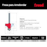 Fresa para Arredondar com Rolamento 34-10806P - Freud - miniatura 5