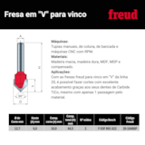 Fresa para Vinco em "V" 20-10406P - Freud - miniatura 3