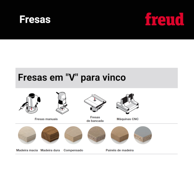 Fresa para Vinco em "V" 20-10406P - Freud - foto 5