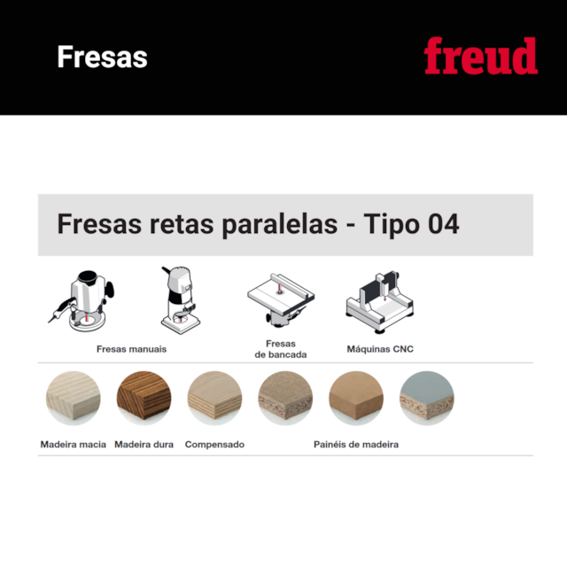 Fresa Reta Paralela 04-10106P - Freud - foto 5
