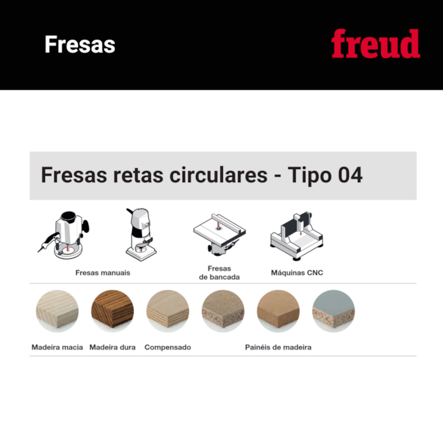 Fresa Reta Paralela 04-13706P - Freud - foto 5