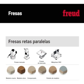 Fresa Reta Paralela 12-12212P - Freud