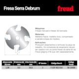 Fresa Serra Debrum para Ranhuras  56-10408P - Freud - miniatura 3