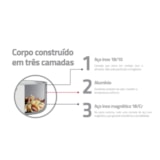 Frigideira Grano Baquelite em Aço Inox Revestimento Antiaderente 30cm 3,4L - Tramontina - miniatura 4