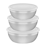 Jogo de Potes Freezinox Inox com Tampa 3 Peças - Tramontina Cor:3 peças - miniatura 1