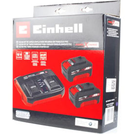 Kit 2 baterias de 4.0Ah + carregador duplo bivolt - Einhell