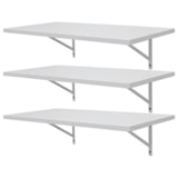 Kit 3 Prateleira de Parede MDF Branco 90cm GMAD - miniatura 1