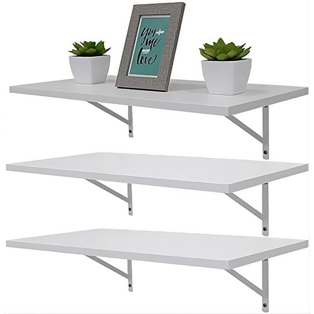 Kit 3 Prateleira de Parede MDF Branco 90cm GMAD - foto 5