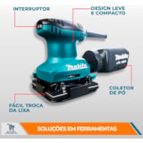 Lixadeira Orbital 180W BO4557 - Makita - miniatura 2