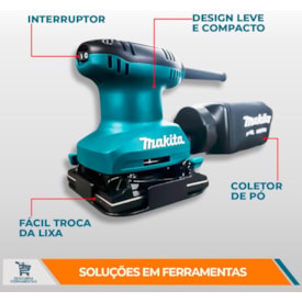 Lixadeira Orbital 180W BO4557 - Makita