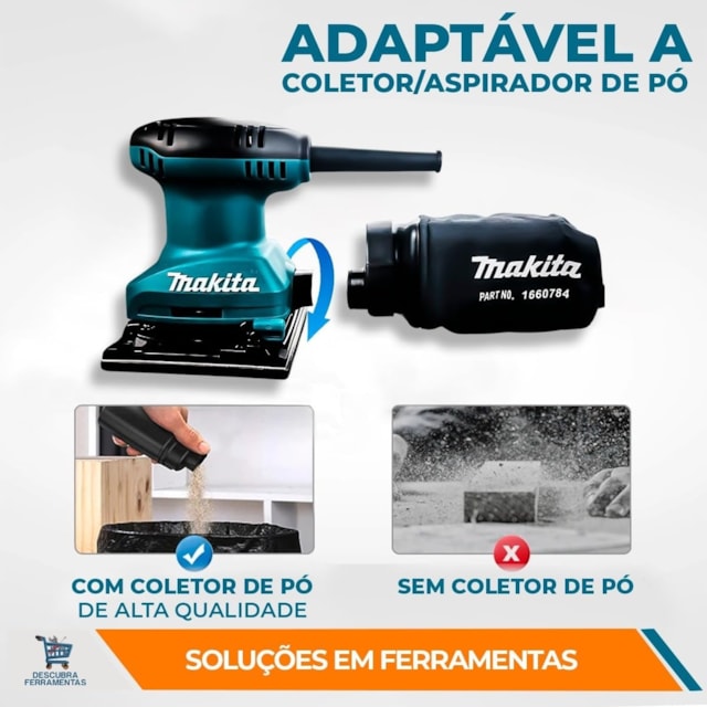 Lixadeira Orbital 180W BO4557 - Makita - foto 3