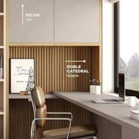 MDF Pecan Vel 2 Faces 2,75X1,85m - Berneck