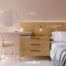 MDF Rosato Toccare Texture 2 Faces 2,75X1,85m - Greenplac