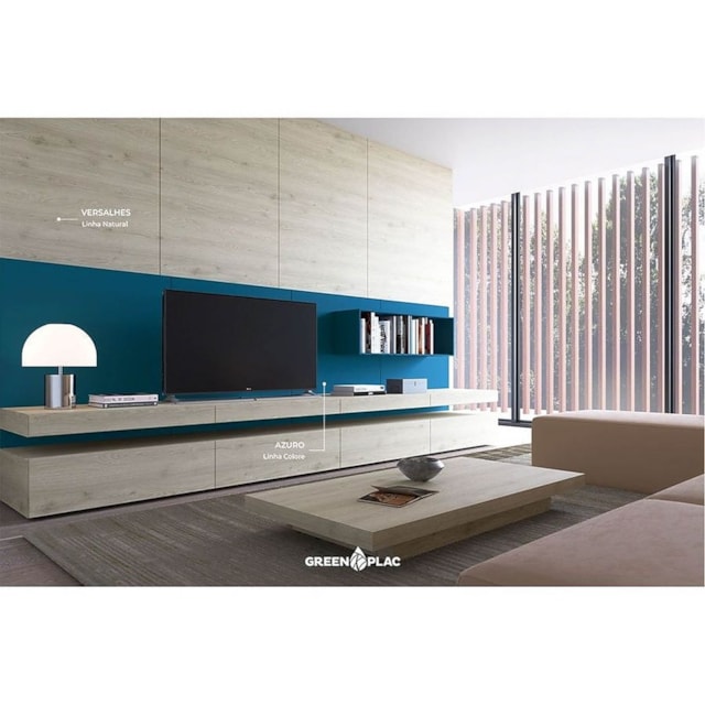 MDF Versalhes Natural 2 Faces 2,75X1,85m - Greenplac - foto 2