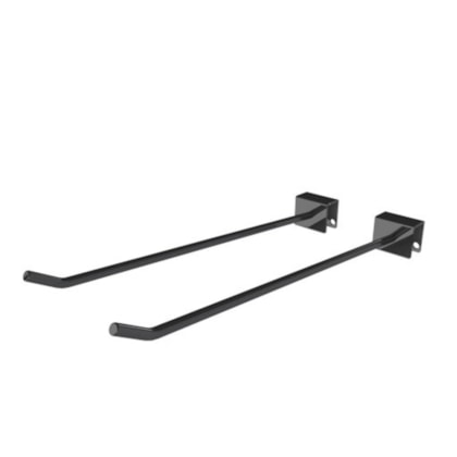 MO0049-012 GANCHO BARRA SMART BLACK 10X20 5MM 10CM CJT/2 PRETO