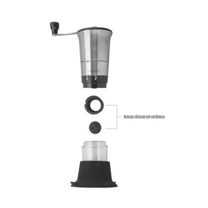 Moedor para Café Realce em Inox com Moinho em Cerâmica Tramontina