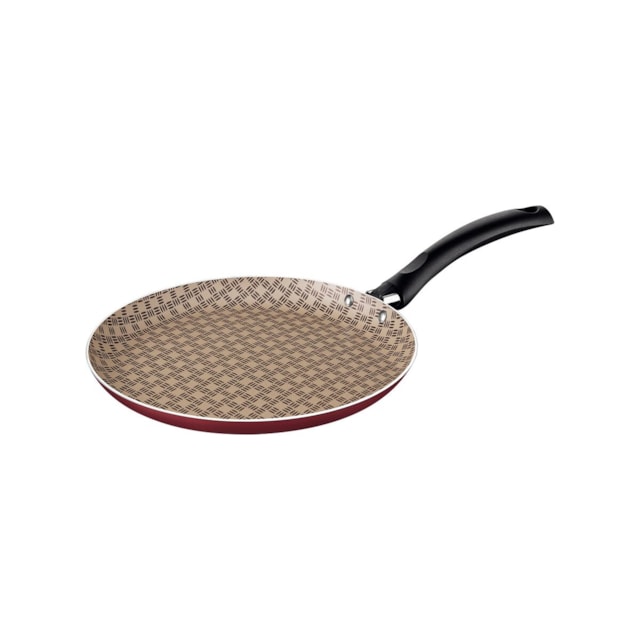 Panquequeira Alum. Starflon Vermelho 22cm Turim-Tramontina - foto 1