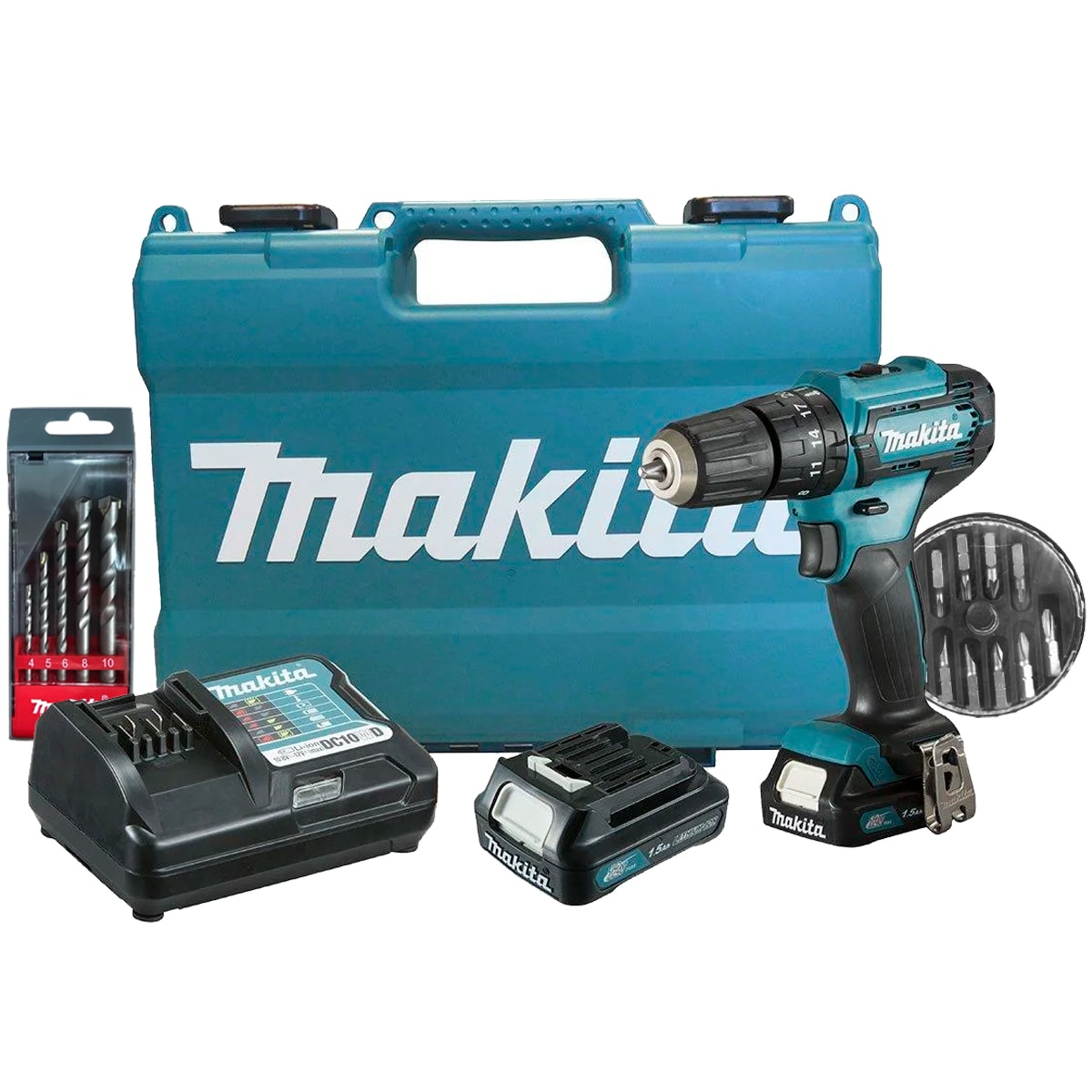 Compre Parafusadeira/Furadeira Impacto 12V HP333DWYE-P Makita com