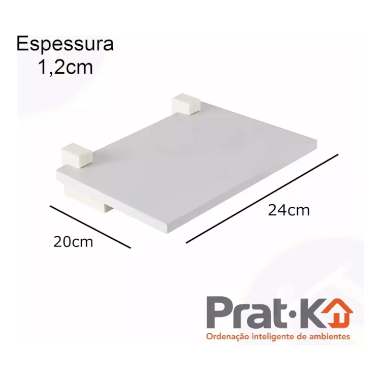 Prateleira Porta Modem 1,2x20x24cm Utilita - Prat-k - miniatura 3