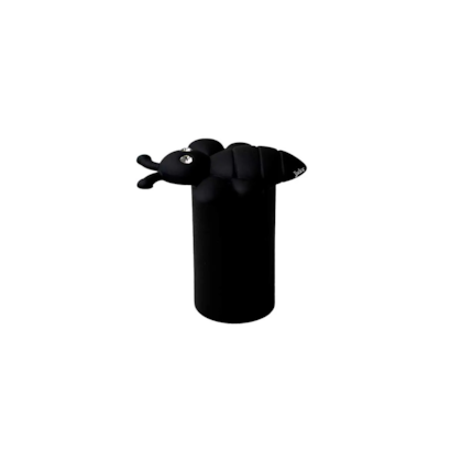 Puxador Abelha com Cristal Concavo SS10 Preto Opaco - Jador