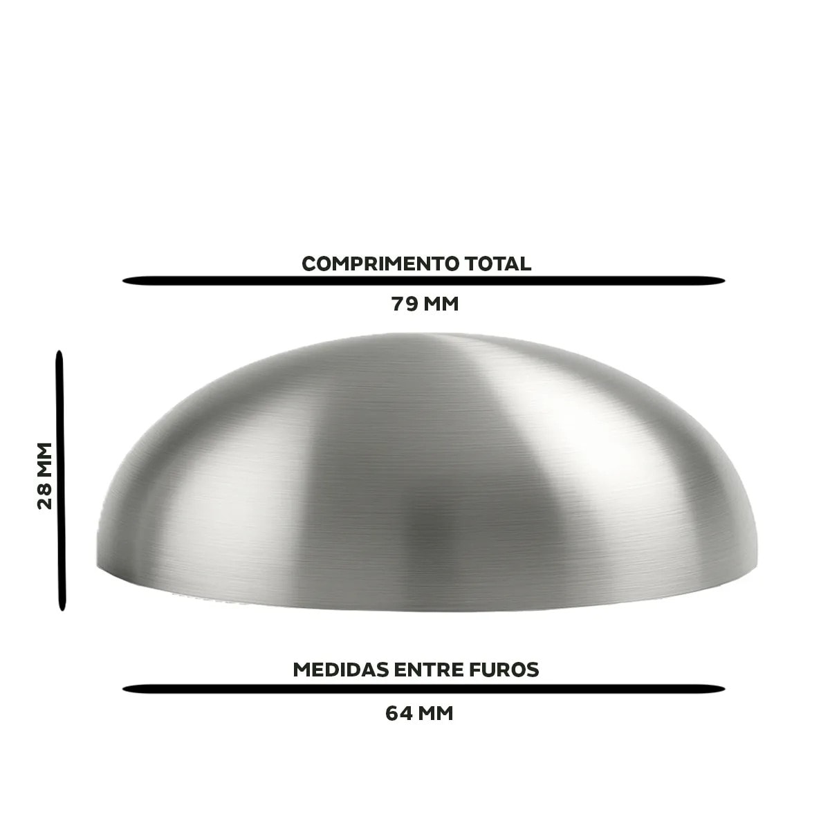 Compre Puxador Concha Lunar 64mm- Jador com Qualidade | GMAD
