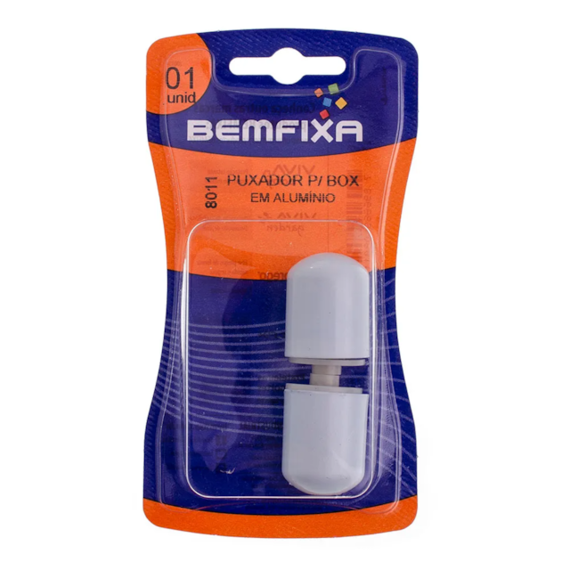 Puxador para Box Alumínio Branco - Bemfixa - foto 2