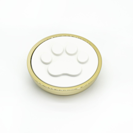 Puxador Pignatta Miumiu M Gold/Branco - Zen